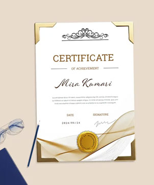 Employee Recognition Certificate Printing