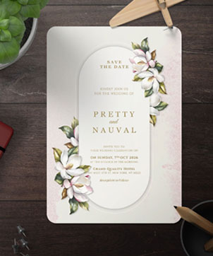 Round Corner invitations